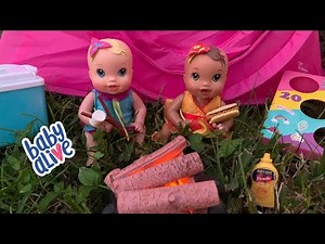 Baby Alive Newborn twins Camping trip 🏕