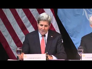 Sergey Lavrov, John Kerry & Staffan de Mistura│Пресс-конференция С.Лаврова, Дж.Керри и С.де Мистуры