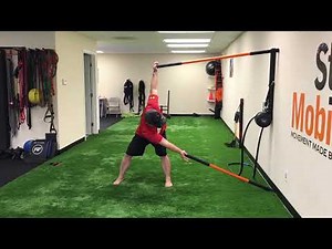 Thoracic Spine Rotation Wall Drill - Stick Mobility Exercise