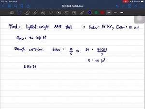 A W10 ×17 is to be used as a simply supported beam on a span of 8 ft with a single moving concentrated service live load of 56 k. Use A992 steel and neglect the beam self-weight. Where along the span of the beam can the load be placed and not exceed the shear strength capacity using the LRFD method? | Numerade