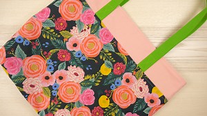 Easy Lined Tote Bag | Beginner Sewing Tutorial