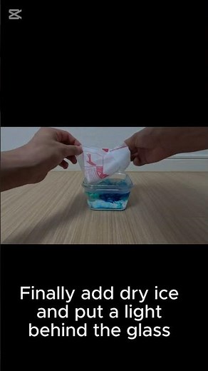 How to make colored fog with dry ice
