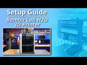How to Unbox & Set Up A Bambu Lab H2D Combo 3D Printer