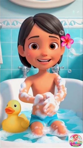Splish, splash! It's time for some bubbly fun! 🫧 🌈🎶