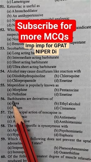 imp for pharmacy exams, barbiturates #pharmcology #gpat #drugs #derivatives