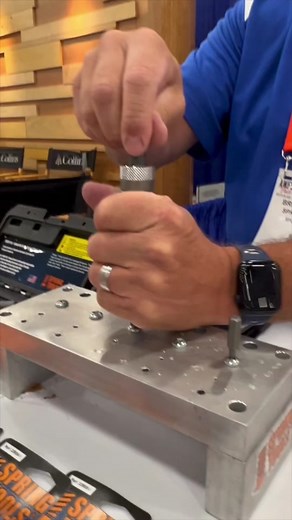 Spring Loaded Impact Driver! #impactdriver #toolsofthetrade #construction #springloaded #tradeshow