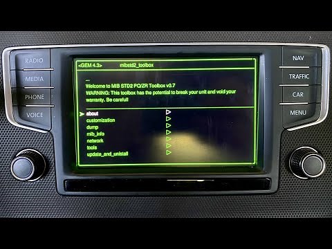MIB STD2 Toolbox installation on Technisat/Preh main unit
