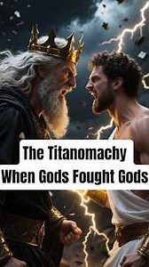 When Gods Fought Gods 😨 Titanomachy Explained #Mythology #LegendsUncovered #greekgods