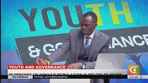 Ian Brandon Aswani: Defending the government is the hardest job ever. The youth are the majority in this country, yet we occupy only a handful of positions in government. The Sifuna movement will give us a president in 2027, and many people will be shocked #CitizenDayBreak | Citizen TV Kenya