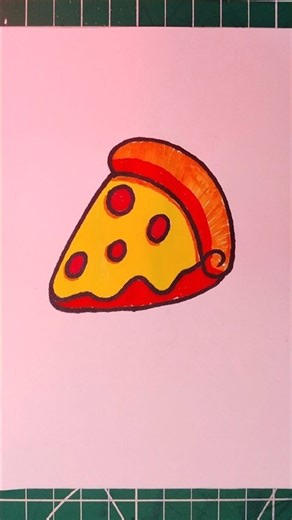 drawing easy pizza #shorts