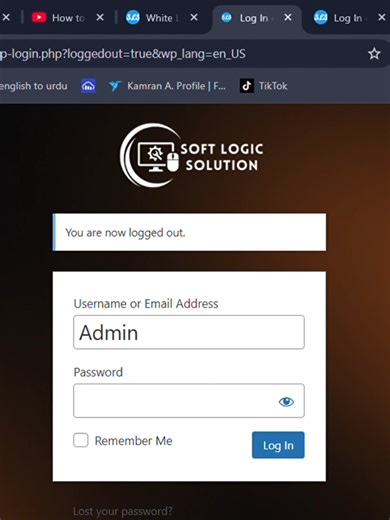 How to add background Image & Logo on WordPress login Penal - Channel Link in Bio #wordpress #website #developer #elementorpro