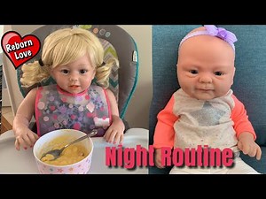 Night Routine With a Newborn and a Toddler Reborn Video