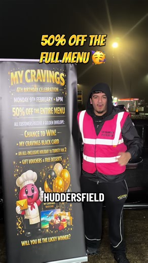 THE GOLDEN TICKET DAY🤩 MONDAY 9th FEB 📅 My Cravings 4th Year Anniversary 🥳 50% OFF THE FULL MENU🤩 Every customer will receive a Golden Envelope with there order. Inside will be a Golden Ticket with your prize on it! We’re giving away 100s and 100s of prizes and TWO MAJOR ONES - ALL INCLUSIVE HOLIDAY PACKAGE TO TURKEY FOR 2 🇹🇷 - MY CRAVINGS BLACK CARD😮‍💨 Everyone wins something but will you be the ultimate winner? My Cravings, 446 New Hey Road, HD3 3XD, Huddersfield 📍