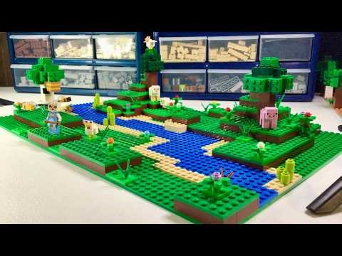 I Built A Mini Minecraft Plains Biome Out Of Legos