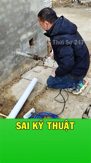 It's obvious the drilling was done incorrectly.