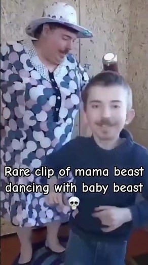 Rare clip of mama beast dancing with baby beast 💀
