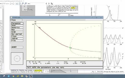 如何用xppaut画双参数分支，以及如何将数据导出来，在MATLAB里面画