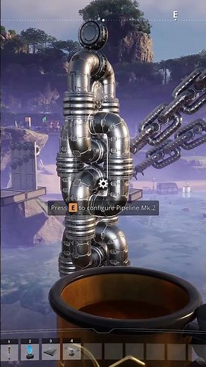 Satisfactory tutorial metal chains #satisfactory #tipsandtricks #building