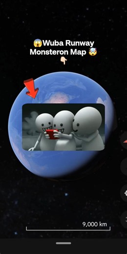 😶‍🌫️🧐Vodafone zo zo Monster on Google Earth 🌎 and Google maps 🗺️#shorts #Fun With Earth