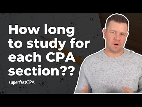 How Long to Study for Each CPA Section?
