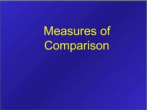 HM803 Measure of Comparison