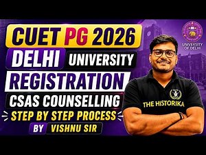 CUET PG 2026 DU PG Counselling Step By Step Process | How To Fill Delhi University Registration