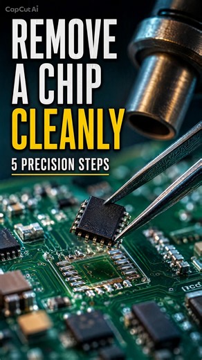 How to Safely Desolder a Chip from a PCB