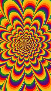 Free stock video - Motion graphic of psychedelic groovy background