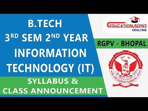 🎓 RGPV Information Technology (IT) B.Tech 3rd Semester Syllabus | Complete Guide & Roadmap