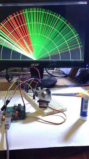 Arduino RADAR with Ultrasonic Sensor
