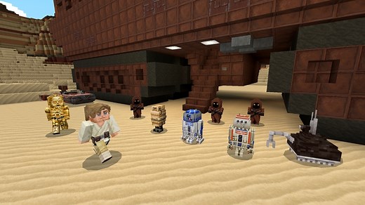 Star Wars skins, planets and sounds are live in 'Minecraft'