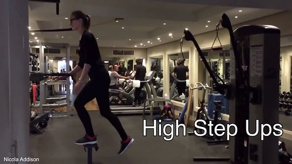 Learn the 'High Step Ups' with Personal trainer Nicola Addison
