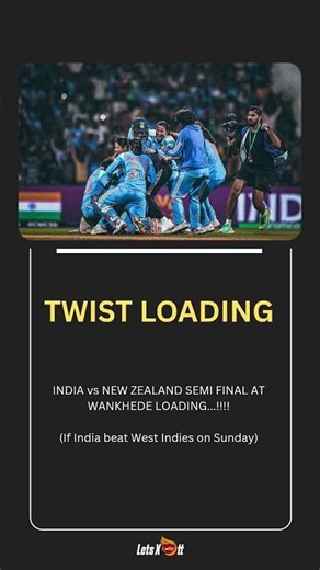 India vs New Zealand Semi Final at Wankhede? 😱 Big Clash Loading!
