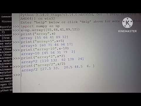 Numpy in python।। Package and Modules