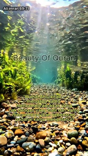 surah Alquran penenang hati jiwa pikiran, murottal alquran ali imran 69-71 #islamicshorts