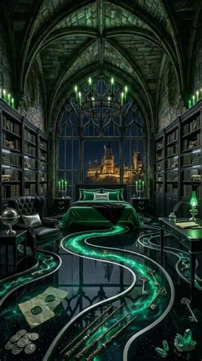 Satisfying Slytherin Room Makeover 🧪✨ Magical Epoxy River Timelapse