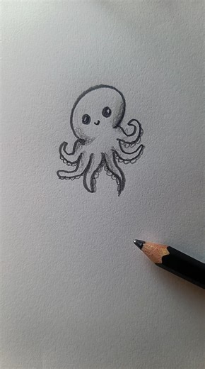 Perfect Beginner Octopus Tutorial ✨ #foryou #drawing #art #shorts #howtodraw #easydrawing #tutorial