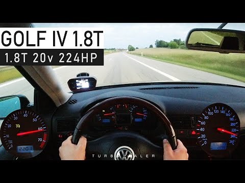 VW Golf 4 GTI 1.8T 20V (224PS) | night POV test drive
