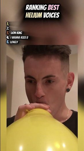 🎈😂 RANKING BEST HELIUM VOICES 😂🎈#shorts