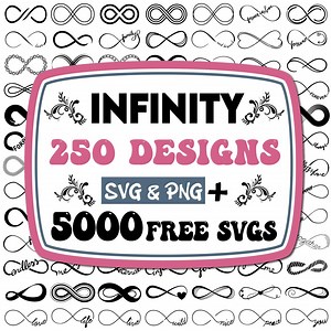 Infinity Symbol SVG Bundle: Love, Heart Designs (digital Download) - Etsy
