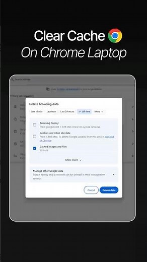 How to Clear Cache on Google Chrome Laptop