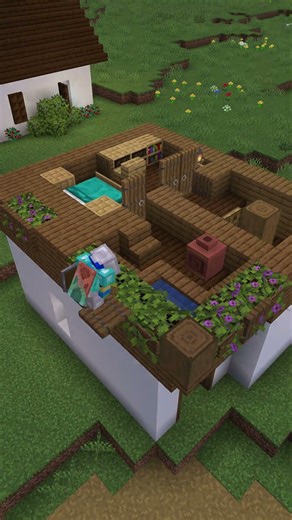 Alpine house timelapse #minecraft #letsplay #gaming #shorts #minecraftbuilding #minecraftsurvival