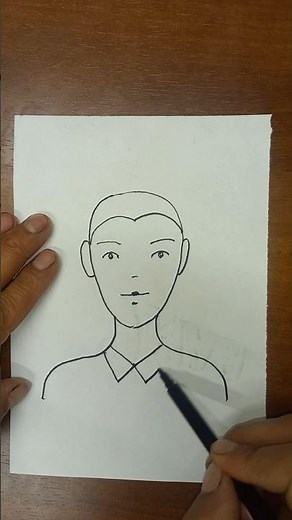 Drawing a human head #drawing #drawing a person