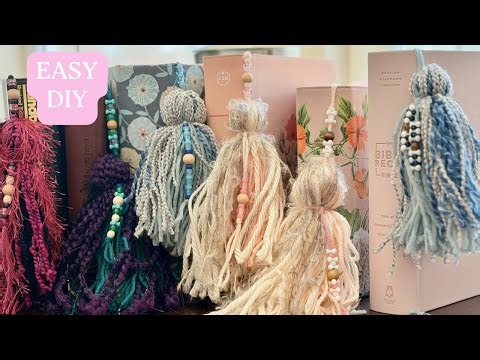 DIY Bookmarks with BIG Tassels 💛 (So Easy + Aesthetic!)