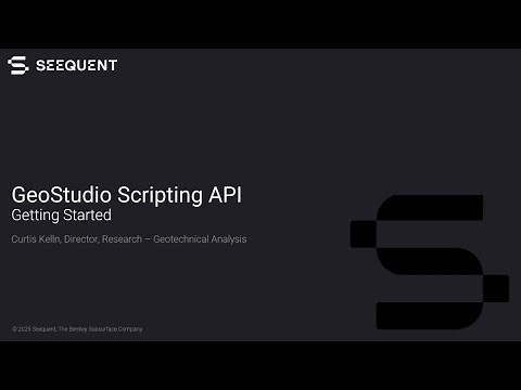 Getting Started with the GeoStudio Scripting API