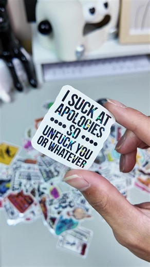 130funny vinyl waterproof stickers in one pack for your water bottle or hard hat or laptop or ya know whatever #funnystickers #vinylstickers