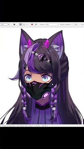 【Live2D】Bevillian VTuber (Mask Animation)