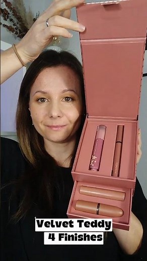 Velvet Teddy in 4 Finishes 😍 MAC Totally Teddy Lip Kit Mini Review