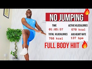 1 Hour Beginner Friendly LOW IMPACT Full Body HIIT CARDIO workout at home No Repeat - No Jumping