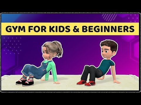 HOME GYM FOR KIDS & BEGINNERS - EASY EXERCISES FITNESS ROUTINE